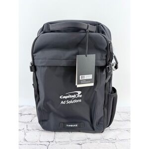 NEW Timbuk2 Transit Capital One Ad Solutions Backpack Black Recycled Materials